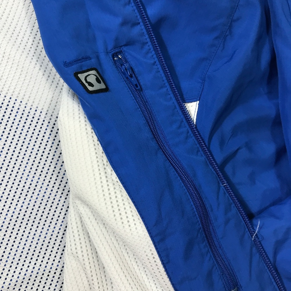Nike Dri-Fit Windbreaker Jacket Men XXLT Blue Lined Full Zip Vented Zip Pockets - Picture 15 of 16
